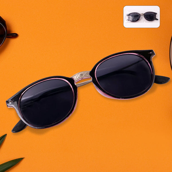 Blue UV Protected Round Sunglasses