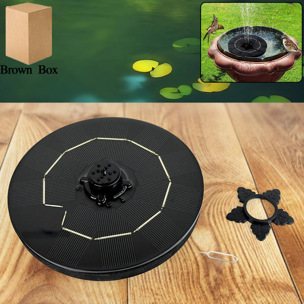 Lily Glow Solar Fountain Disc